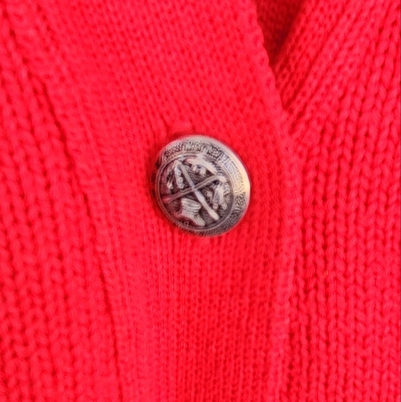 Babette & Partners Women's Red Cardigan - Picture 3 of 4